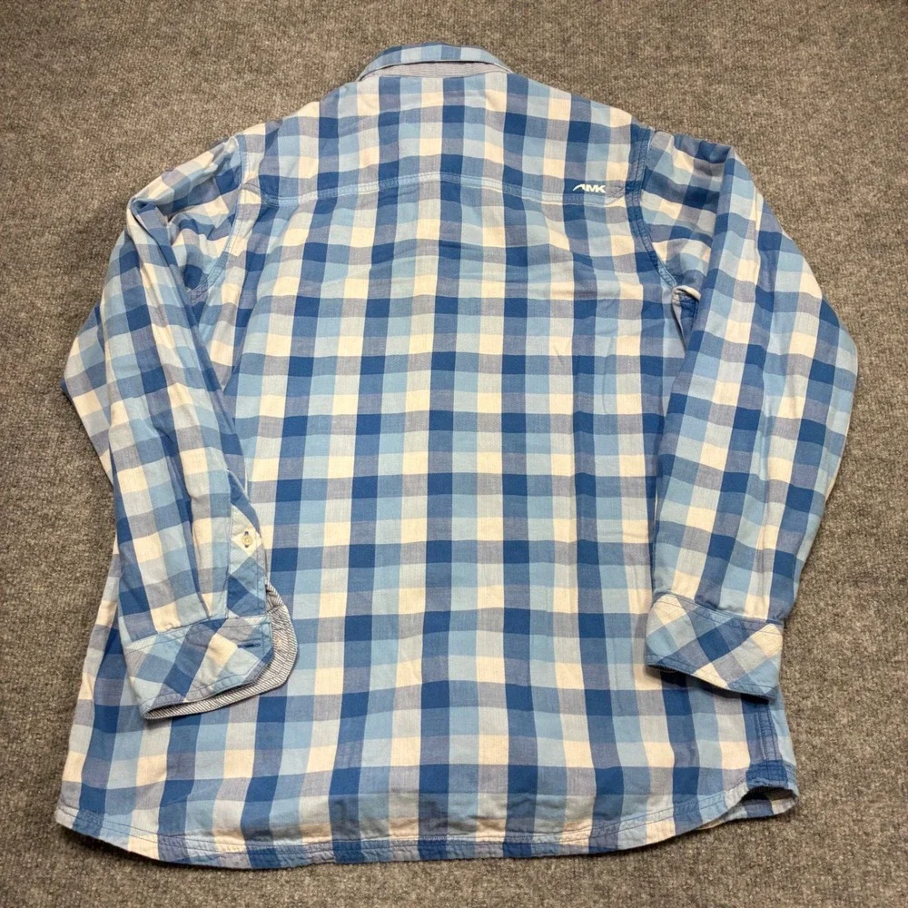 Mountain Khakis Shirt Mens M Blue Buffalo Check Button Down Long Sleeve Outdoor‎